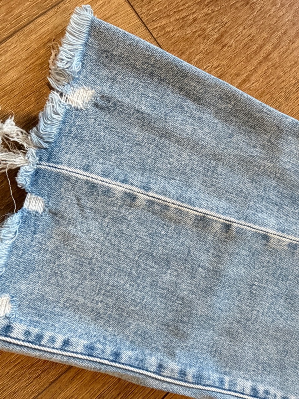VERVET BY FLYING MONKEY Light Blue Wide-Leg Frayed Hem Jeans - Picture 4 of 4